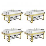 4pk Stainless Steel Chafing Dish Buffet