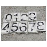 Unknown Quantity Clear Address Number Stickers 1-8