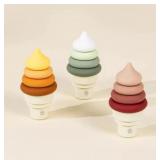 Silicone Stackable Ice Cream Cones, 18pcs