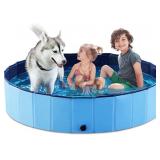 XL Jasonwell Foldable Dog Bath Pool Blue, 55.1in