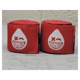 Rumble Boxing Hand Wraps, Red and Black