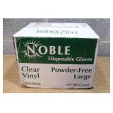 1000pc Noble Vinyl Powder Free Gloves Large