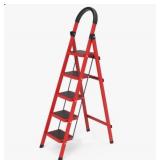 5-Step Portable Lightweight Household Ladder