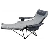 Reclining Camping Chair with Foot Rest
