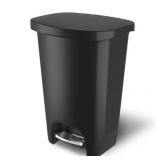 13gal Glad Step Can w/Lid 14.7x18x25in