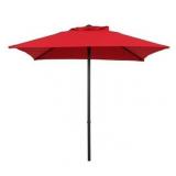 5ft Mainstays Square Red Market Patio Umbrella