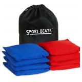 8pc Sport Beats Cornhole Bags Reg Weight Case