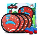 8pc Toss and Catch Ball Game with Paddles & Balls