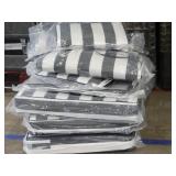 9pc Outdoor Seat Cushion Set 26x26x3in
