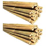 50ct Bamboo Plant Stakes 6ft