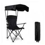 Camping Chair with Canopy, UPF50+ Lounge Chair