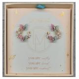 Sterling Silver Cresent Butterfly Earings