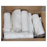 20 Rolls Clear Trash Bags 36x48in