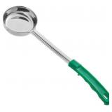 4pk Green Stainless Portion Spoon, 4 oz, 13.25in