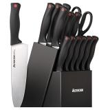 15pc Astercook Knife Set with Sharpener