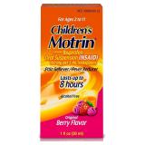2pk Motrin Children's Pain Reliever, Berry, 1oz