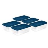 5ct Sterilite Storage Bin w/Lid 6qt
