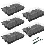 5ct 40 Cell Seed Starter Tray Kit 15x9.5in