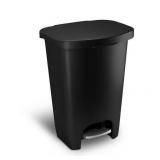 13Gal Glad Step-On Trash Can w/Lid