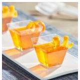 320pc Clear Square Plastic Shot Glasses, 2oz