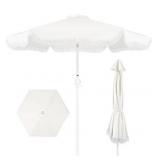BCP Boho Fringe Tilt Umbrella 9x8ft