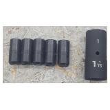 6pc Sockets M14x1.5, 1-1/16