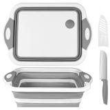 QiMH Cutting Board/ Basket 16.7x12.2in