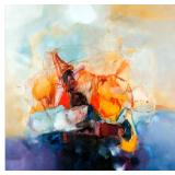 Abstract III Canvas Art by Zavaleta 24x24in