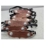 6pc Personalized Leather Halters