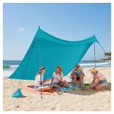 Adjustable Beach Tent Sun Shelter 7x6-7ft