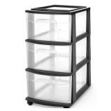 25.5x12.5x14.25in HOMZ Drawer Cart Organizer