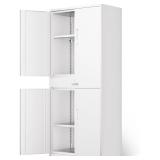 DNA Motoring Metal Storage Cabinet 71in White