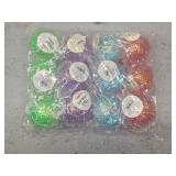 12pk Glitter Squishy Balls