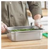 2ct Choice 1/2 Size Steam Table Pan 4in Deep