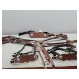 6pk Personalized Leather Bridle / Halter Set
