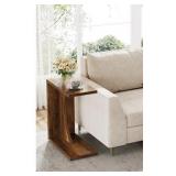 C-Shaped End Table for Small Space