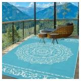 Reversible Outdoor Area Rug 9x18ft