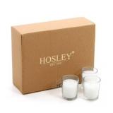 24pk Votive Candles Unscented HOSLEY