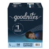 58pc LG Goodnites Overnight Underwear Boys