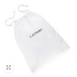 10pc White Cotton Laundry Bags 25x17in