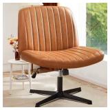 Armless Criss Cross Office Chair 26x19.45x34in