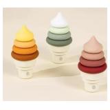 3 Sets COCO VILLAGE SILICONE Ice Cream CONES 18pcs