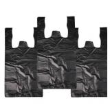 2000ct Black T-Shirt Bags, 7x5x15in