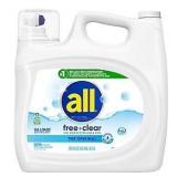 208oz Free & Clear Liquid Detergent, 166 Loads