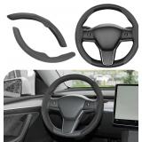 Tinlucys Steering Wheel Cover for Tesla 3/Y