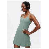 Sz L Exercise Dress With Built-in Shorts