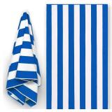 Royal Blue 100% Cotton Beach Towel 40x72in