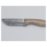 8in Knife with Full Tang & Leather Sheath