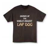 Size L Biggest Lap Dog T-Shirt