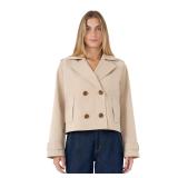 Womens L Rebecca Minkoff Cropped Trench Coat